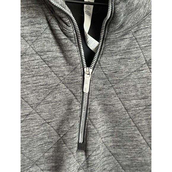 Lululemon Forever Warm 1/2 Zip Quilted Pullover Women's 10 - Gray - Picture 6 of 9